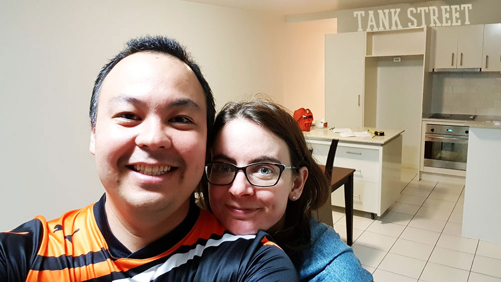 We bought a house! Which meant that after nine years we finally moved out of our apartment in Tank Street. We had a lot of happy times there.