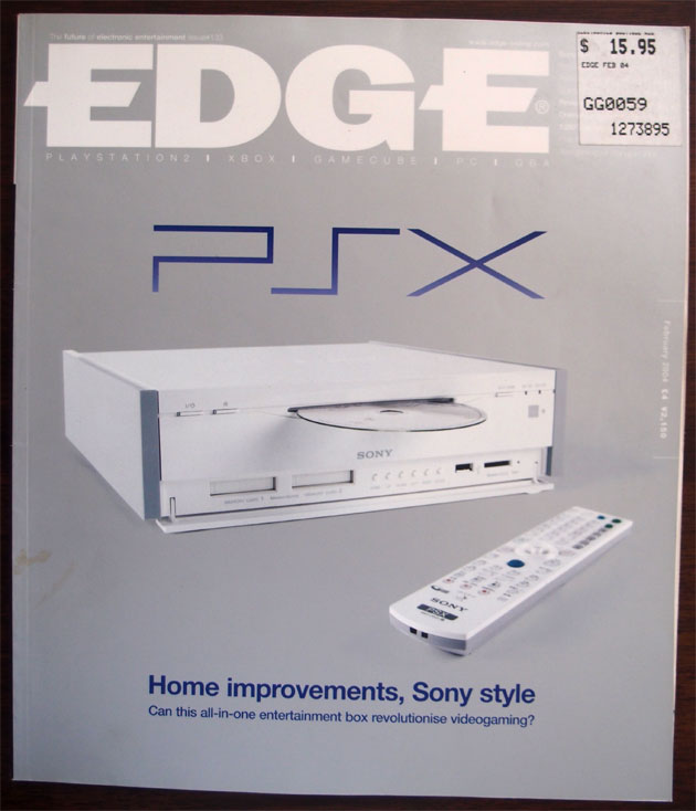 Edge #133 [February 2004] - Sony's rare PSX hardware.  I don't think I have ever seen one first hand.