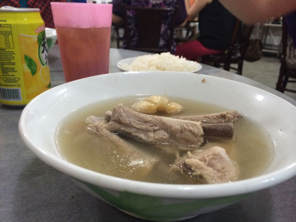 Pork broth in suburban Singapore